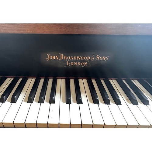 11 - A Victorian Rosewood 7ft Grand Piano by John Broadwood & Sons, serial number 21833, circa 1895. ... 