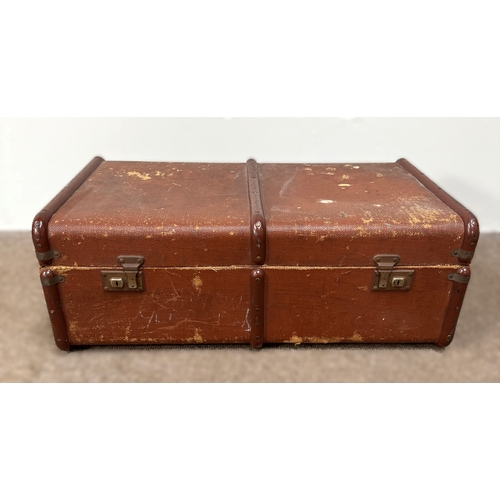 15 - A vintage trunk, W82cm x H30cm x D46cm