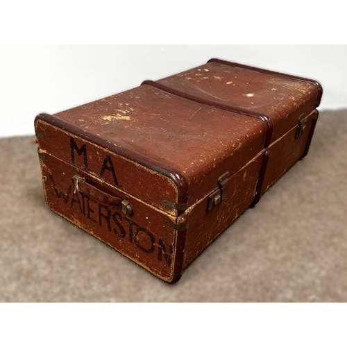 15 - A vintage trunk, W82cm x H30cm x D46cm