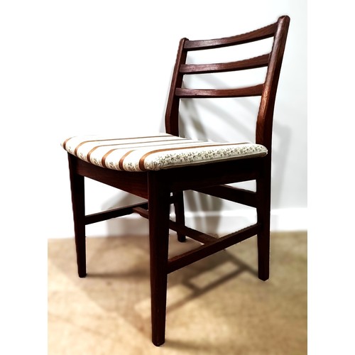 19 - A set of four Queen Anne style dining chairs; and four vintage dining chairs (8)