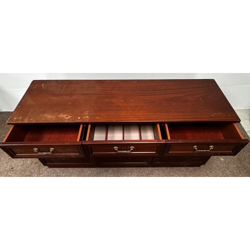 23 - Modern furniture, including a Sutherland style drop leaf table and a side cabinet (2).Table; 73cm,15... 