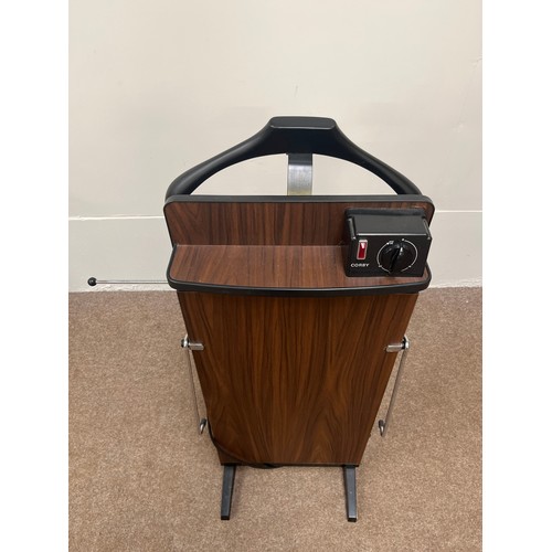 24 - Various, including a modern green upholstered armchair; together with another chair and a Corby trou... 