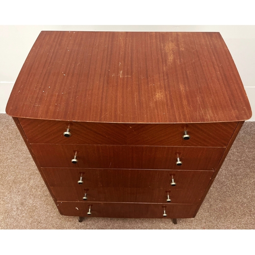 25 - Various furniture, including two modern chests of drawers; also a glass front bookcase and a small c... 