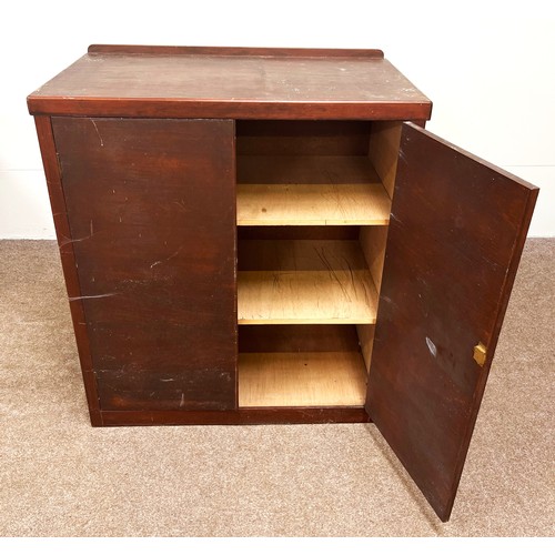 25 - Various furniture, including two modern chests of drawers; also a glass front bookcase and a small c... 