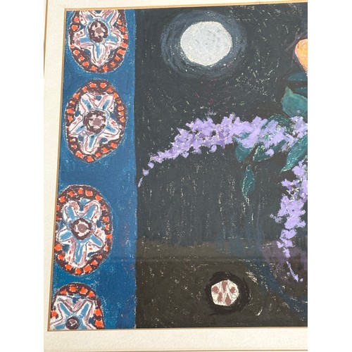 29 - Manner of PIERRE BONNARD, French (1867-1947) Still Life of Flowers in a Cylindrical Vasemixed media,... 