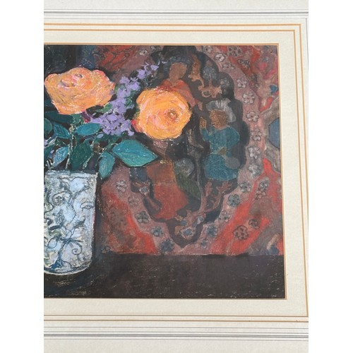29 - Manner of PIERRE BONNARD, French (1867-1947) Still Life of Flowers in a Cylindrical Vasemixed media,... 