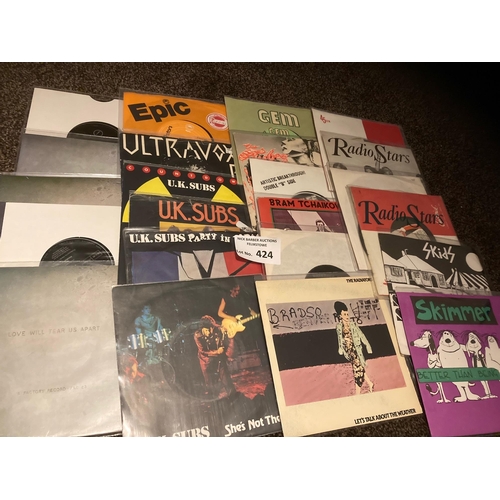 424 - Records : Punk/New Wave - great collection of 7