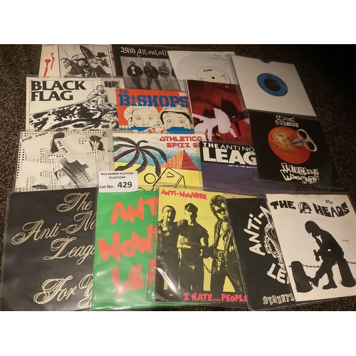 429 - Records : Punk - Nice collection of rare 7