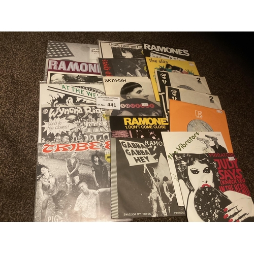 441 - Records : Punk/New Wave - rare collection of singles inc - Refuzers, Ramones, Vibrators, Two Tone - ... 