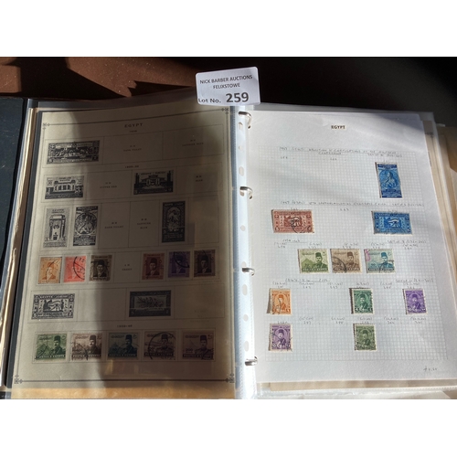 259 - Stamps : Egypt - good album with many loose pages - early issues mint/used