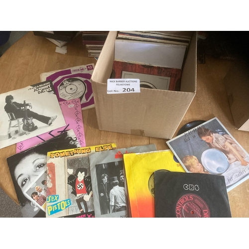 204 - Records : 30+ Punk 45s inc XRay Spex, Sex Pistols, Ramones etc