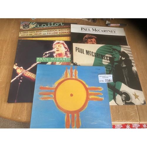 216 - Records : Paul McCartney collectable modern albums fine condition x 5