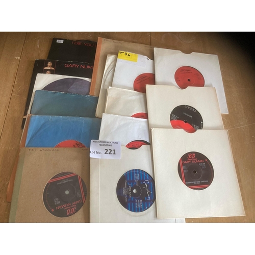 221 - Records : 17 Gary Numan/Tubeway Army 7'' singles some picture sleeves