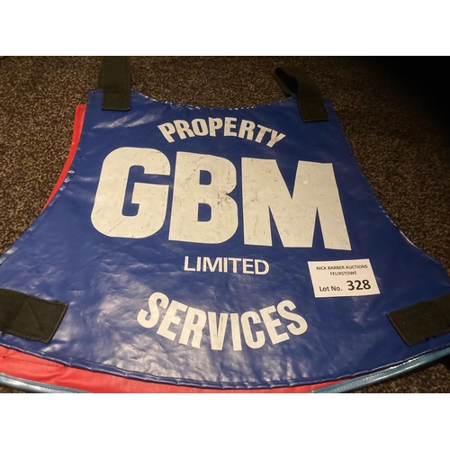 328 - Speedway : Halifax Dukes 1980s original race jacket with sponsor GBM on reverse