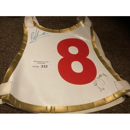 332 - Speedway : Brighton Bonanza indoor event rare race jacket No 8 - signed by many - 1997 - Neville Tat... 