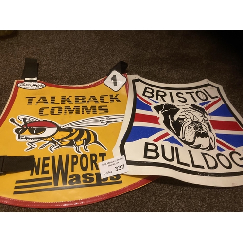 337 - Speedway : Newport Wasps - Talkback 1999/2000 race jacket No 1 & Bristol Bulldogs front print only (... 