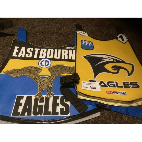 338 - Speedway : Eastbourne Eagles 1990s/2000s both No 1 race jackets - both unused - in fine cond