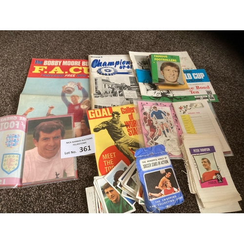 361 - Football : Nice & varied collection of programmes & memorabilia includes 1960s programme - some non-... 