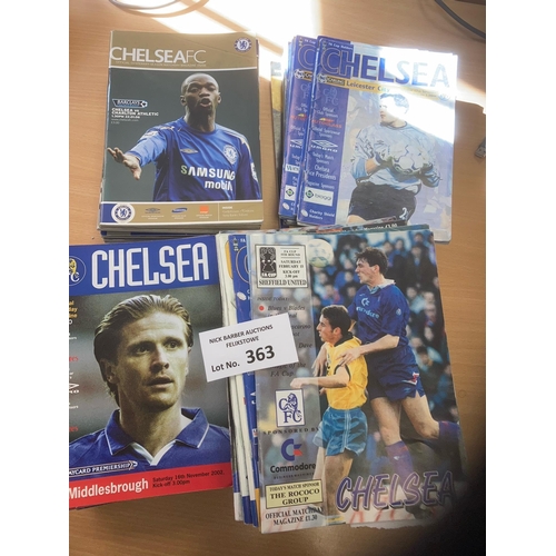 363 - Football : Chelsea home programmes 1990 onwards x 90 - fine condition