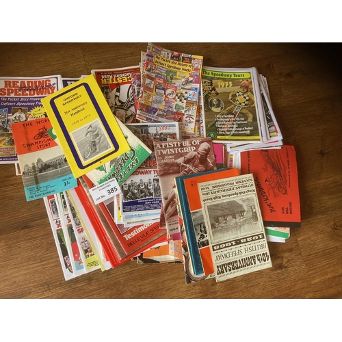 385 - Speedway : Box of modern booklets inc History Defunct, Speedway Years, History etc 1970s - date (110... 