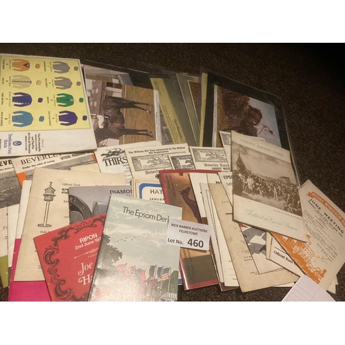 460 - Horse Racing : Race Cards 1950s/60s/70s inc Epsom, York, Haydock Park plus prints etc (30 progs)