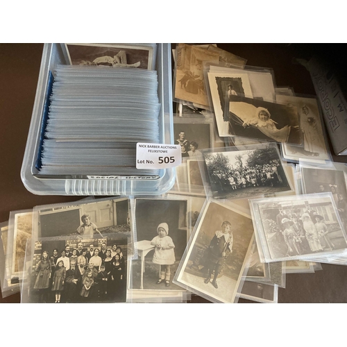 505 - Postcards : Social History - 400+ cards in box many RPs - various subjects needs investigating