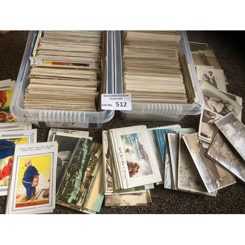 512 - Postcards : A large collection of general cards inc World - all sorts needs viewing over 1500 cards ... 