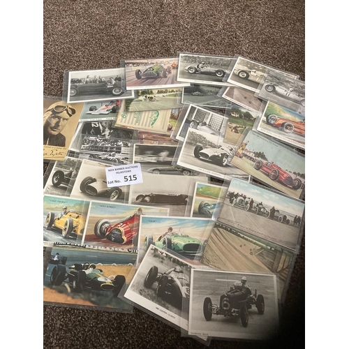 515 - Postcards : Sport - Motor Racing - interesting lot of cars, Brooklands etc - nice lot (41)