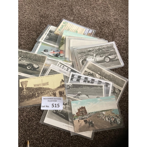 515 - Postcards : Sport - Motor Racing - interesting lot of cars, Brooklands etc - nice lot (41)