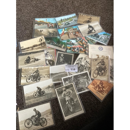 516 - Postcards : Sport - Motor Cycling - good lot of the odd Speedway, TT, Scrambles etc (25)