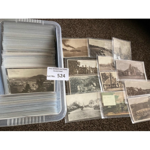 524 - Postcards : Scotland approx 300 cards nice mixed collection plenty of RPs