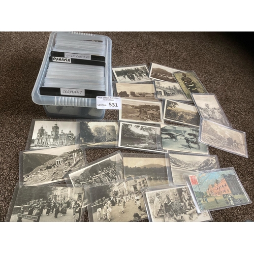 531 - Postcards : Foreign Cards - 350+ cards in Germany, Panama plus other countries etc - nice lot