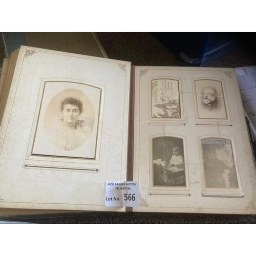 566 - Postcards : Carte de Visite super vintage album - late 1800s Wilkins/White family around 64 cards ba... 