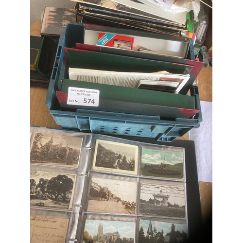 574 - Postcards : Box of mixed cards 100s various vintage & modern