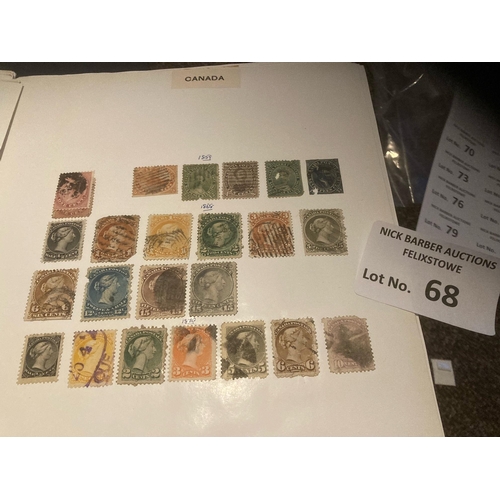 68 - Stamps : World collection in 6 albums vintage lot much early from many countries inc GB penny blacks... 