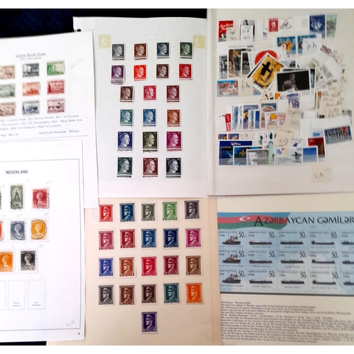 72 - Stamps : A very Fine Selection of mainly EUROPEAN on 150 plus album leaves, UMM, MM and Fine used. A... 