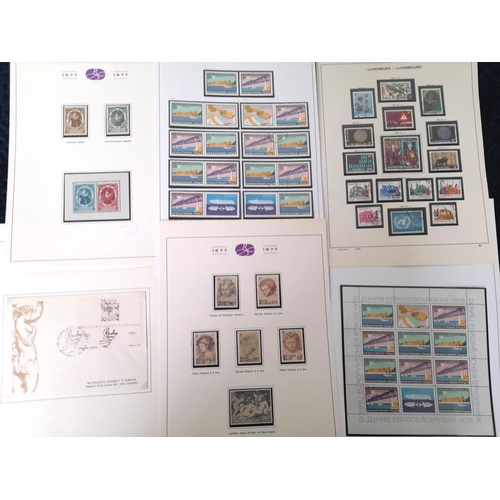 72 - Stamps : A very Fine Selection of mainly EUROPEAN on 150 plus album leaves, UMM, MM and Fine used. A... 