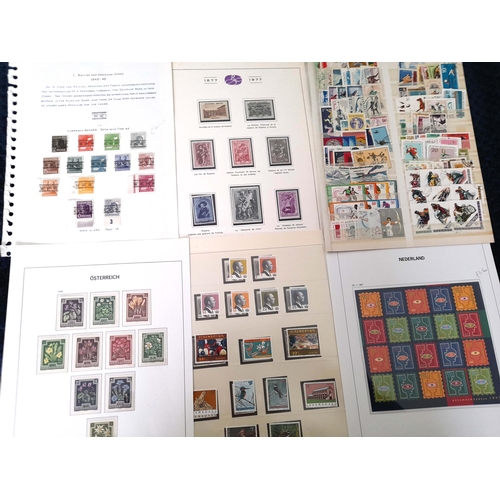 72 - Stamps : A very Fine Selection of mainly EUROPEAN on 150 plus album leaves, UMM, MM and Fine used. A... 