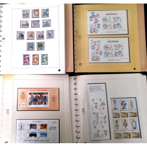 73 - Stamps : SPAIN - period 60s - 80s and early 90s in four 'SAFE' hingeless albums with a fair degree o... 