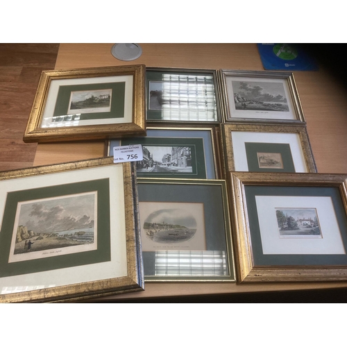 756 - Collectables : Felixstowe vintage photos & postcards in frames of Felixstowe - nice lot