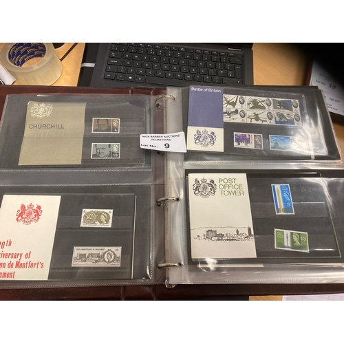 9 - Stamps : Great Britain album of presentation packs 1964-1970 (35) - fine lot