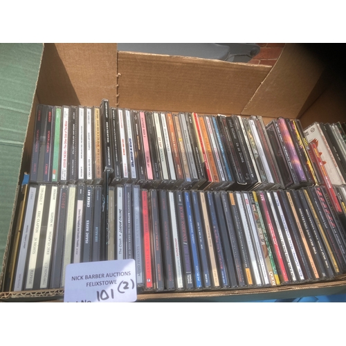 101 - Records : CDs 2 large boxes - much rock,pop, indie etc - good names & conditions