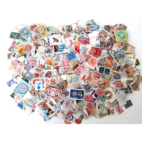 11 - Stamps : OFF PAPER  World mixture  Approx 1 Kilo  appear good condition - thousands