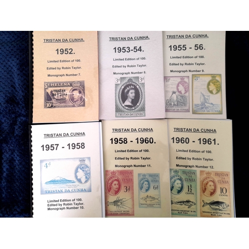 12 - Stamps : Philatelic Literature Tristan Da Cunha .. by Robin Taylor Volume1, 2,3,4,56,7,8,9,10, -11,1... 
