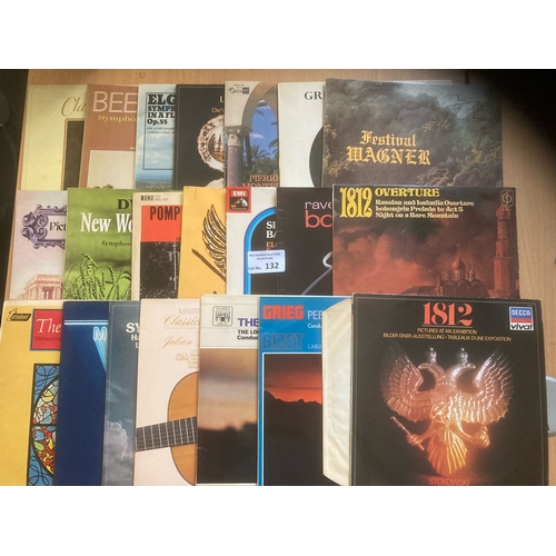 132 - Records : Classical - 22 mostly 1960s/70s UK press LPs in Tchaikovsky, Wagner, Dvorak etc - vinyls o... 