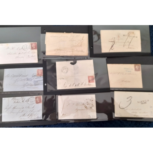 14 - Stamps : Great Britain Postal History  Fine lot lot of 36 Fine Covers from c1804  incl. Norwich Mile... 