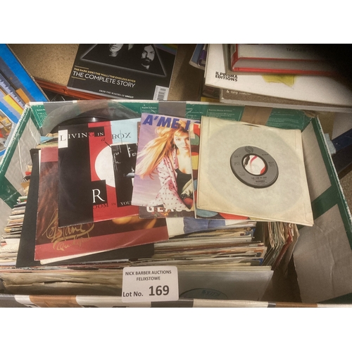 169 - Records : Box of 250+ assorted 7