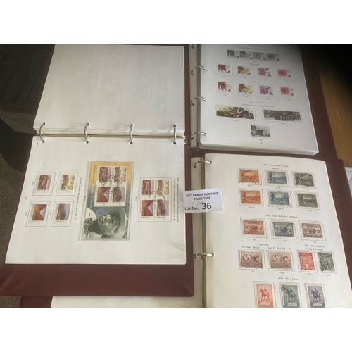 36 - Stamps : Australia mint/used collection 1913-2010 in 3 volumes