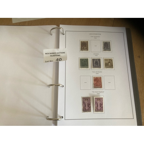 40 - Stamps : LIECHTENSTEIN collection in Britannia printed album
