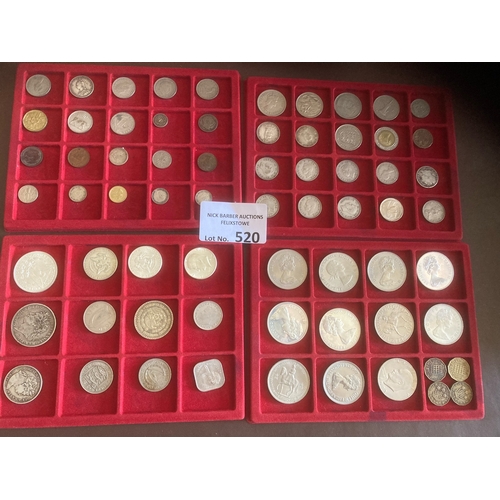 520 - Collectables : Coins - great collection in 2 boxes several crowns, sets, CI, GB etc plus a bunch of ... 